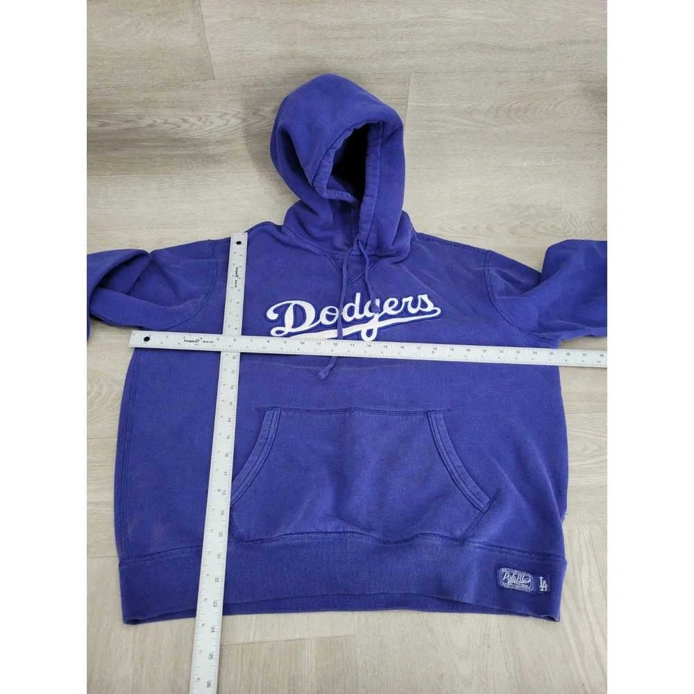 Polo Ralph Lauren LA Dodgers Hoodie Men's L Gray Pullover Fleece MLB Embroidered